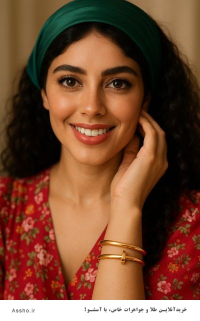 دستبند النگویی طلا